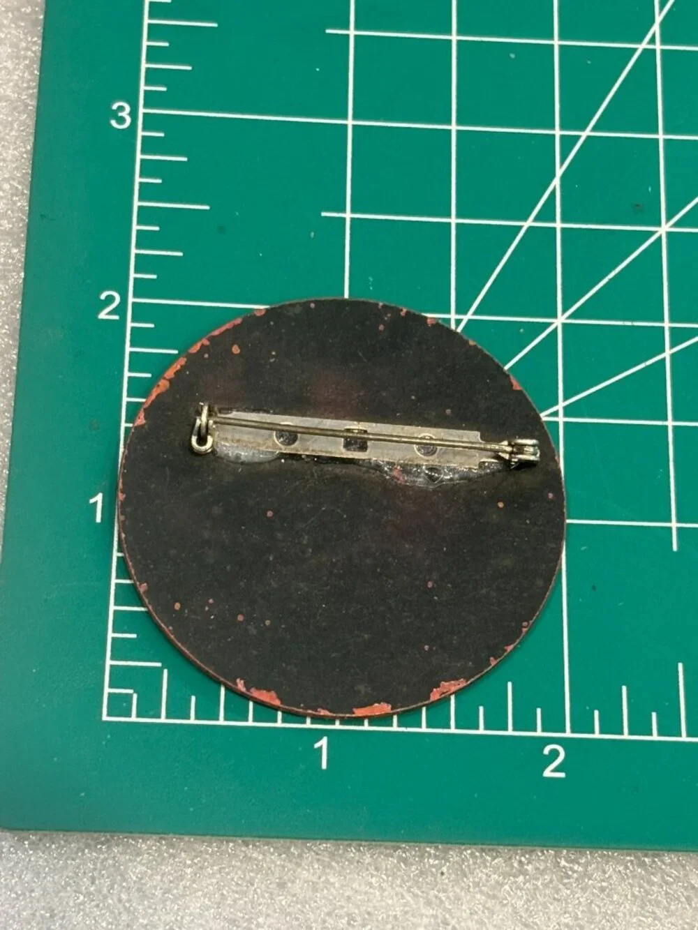 1970s Modernist Enamel On Copper Abstract Brooch Pin MCM
